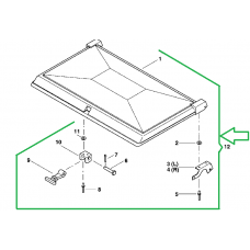 Кришка бункера добрив в зборі Optima Kverneland AC821080 (АС821080)
